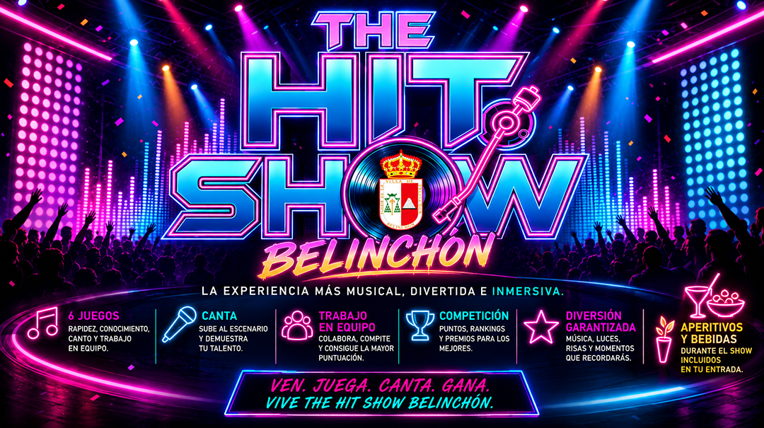 Cartel de The Hit Show en Belinchón