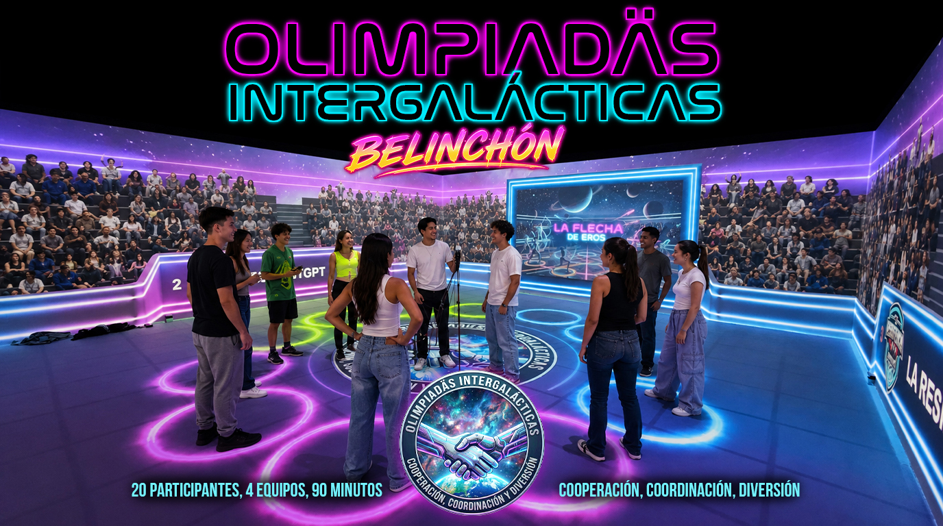 Cartel de Olimpiadas Intergalácticas en Belinchón